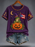 Women's Puerto Rico Halloween Graphic T-shirt
