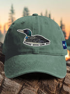 Retro Boundary Waters Canoe Area Save The BWCA Save The Boundary Waters Mn State Loon Print Baseball Cap