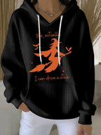 Women's Yes I Can Drive A Stick Print Casual Sweatshirt