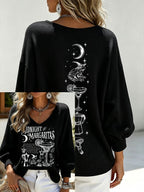 Women's Midnight Margaritas Print Casual T-shirt