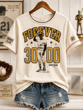 Women's Baseball Print T-shirt