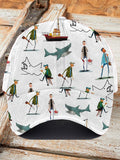 Unisex Shark Art Print Baseball Cap