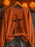 Women's Yes I Can Drive A Stick Printed Sweatshirt