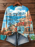 Puerto RIco Singer Boricua Decorate Printed Sweatshirt