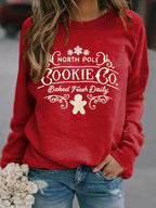 Women's Christmas Print Long Sleeve Sweatshirt