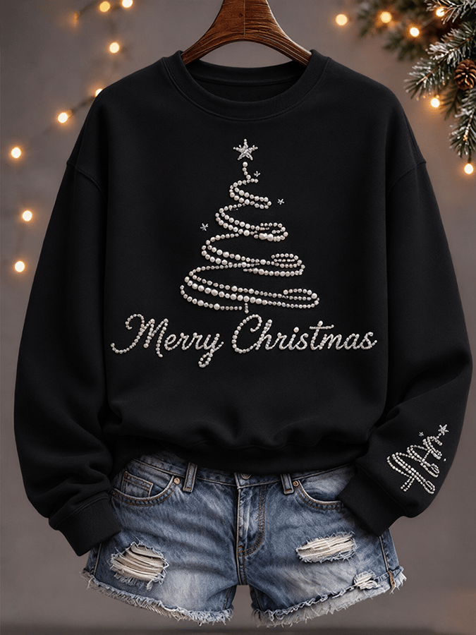 Women's Retro Christmas Faith Print Top