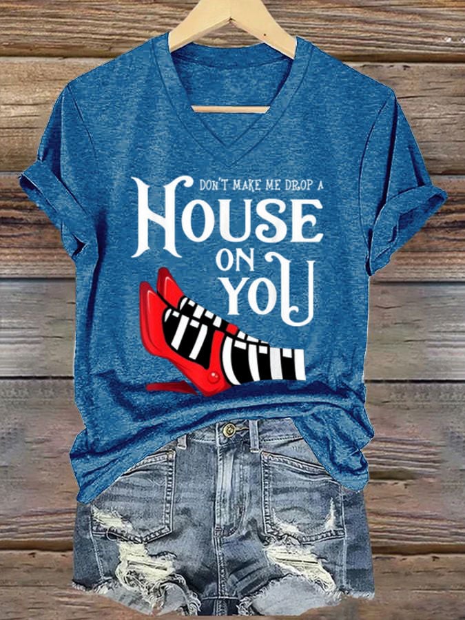 Women's Halloween Printed Casual T-Shirt