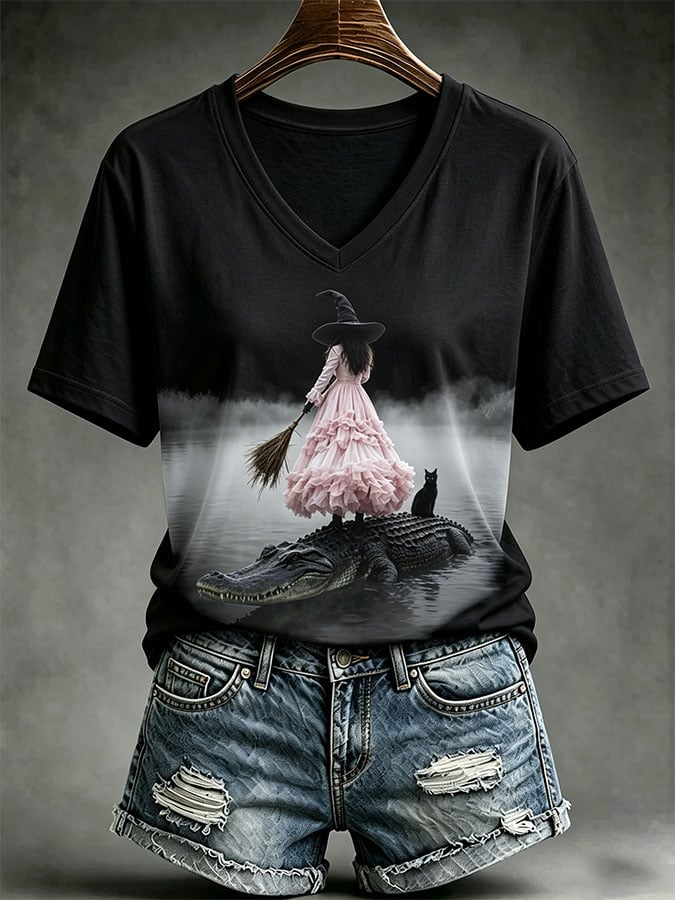 Women's Casual Print Short-Sleeve T-Shirt