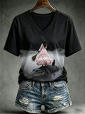 Women's Casual Print Short-Sleeve T-Shirt