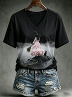 Women's Casual Print Short-Sleeve T-Shirt