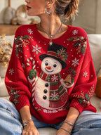 Women's Casual Print Knit Top
