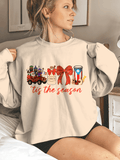 Puerto Rican Christmas Coquito and Three Kings Printed Sweatshirt
