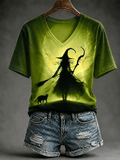 Women's Autumn Halloween Witch Top