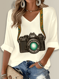 Puerto Rico Singer Benito Bowl Printed Long Sleeve Top