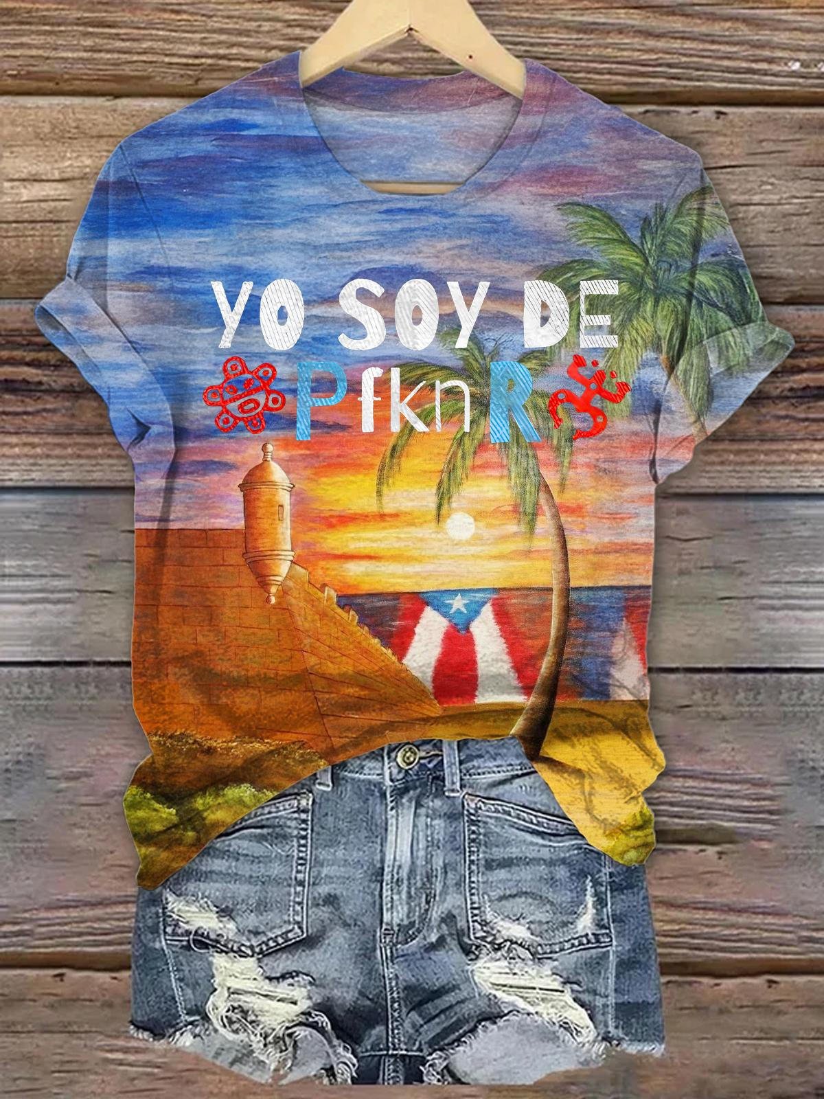Puerto Rico Crew Neck T-shirt