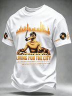 Men's Singer Print Casual T-Shirt