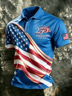 Men's U.S. 250th Anniversary Short-Sleeve Printed Polo Shirt
