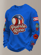 Men's Baseball Printed Waffle Top