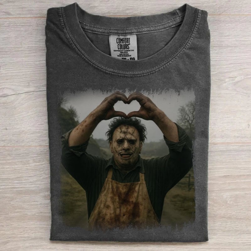 Retro Horror Movie Halloween Characters Funny Tee