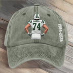 A True Jet 74 Football Art Printed Cap