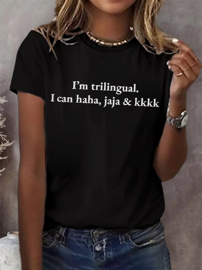 Women's The Trilingual Print T-Shirt