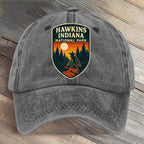 Hawkins Indiana National Park Upside Down Art Printed Cap
