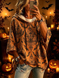 Women's Halloween Print Casual Hoodie