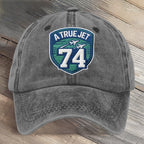 A True Jet 74 Football Art Printed Cap