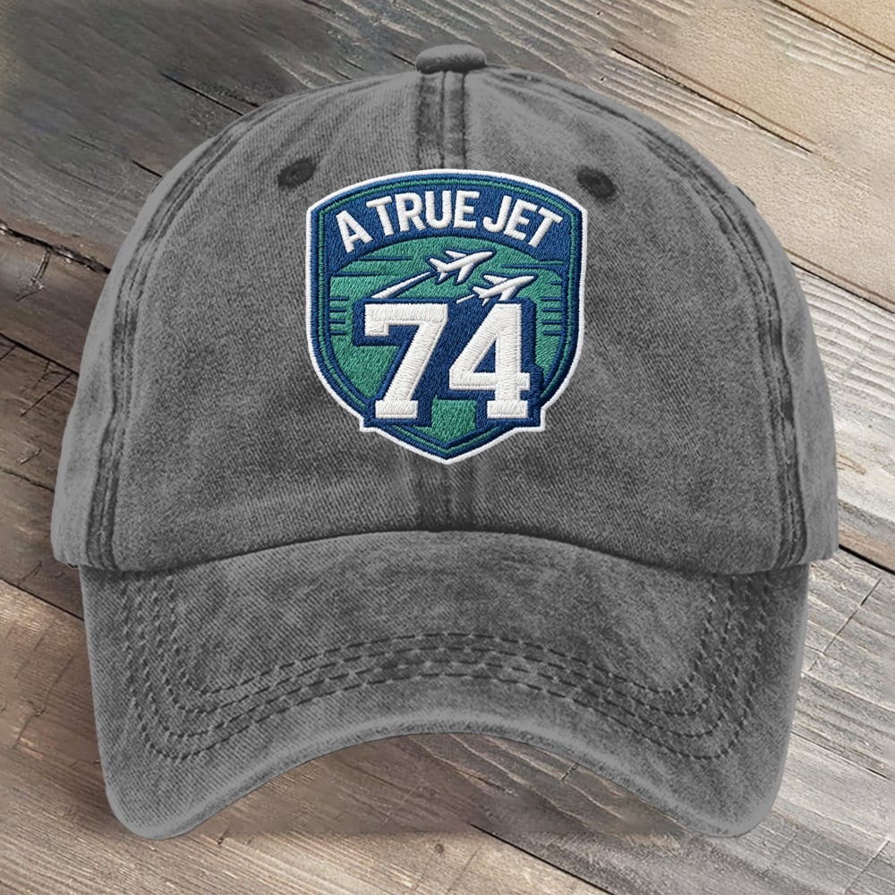 A True Jet 74 Football Art Printed Cap