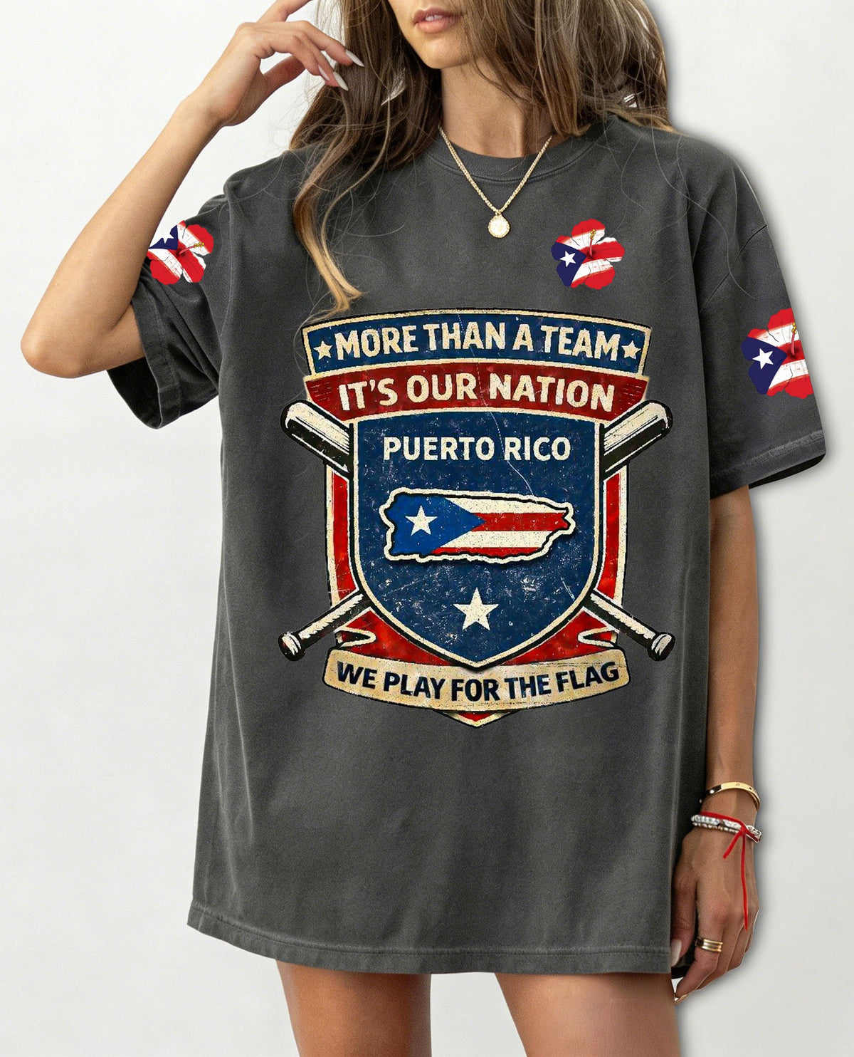 Puerto Rico Baseball Printed T-shirts