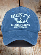Great White Shark Print Baseball Cap