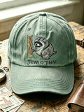 Unisex  Retro Jimothy Raccoon Seattle Printing Hat