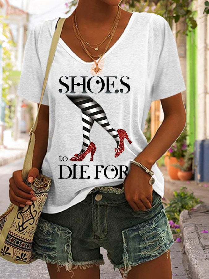 Women's Halloween Printed Casual T-Shirt