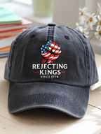 Unisex 'Rejecting Kings Since 1776 ' Embroidery Hat