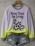 Women's Halloween Musical Inspired Raglan Sleeve Sweatshirt
