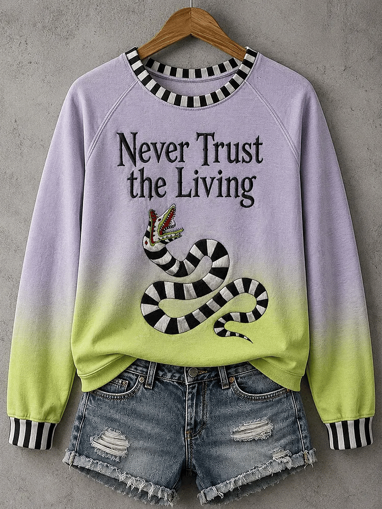 Women's Halloween Musical Inspired Raglan Sleeve Sweatshirt