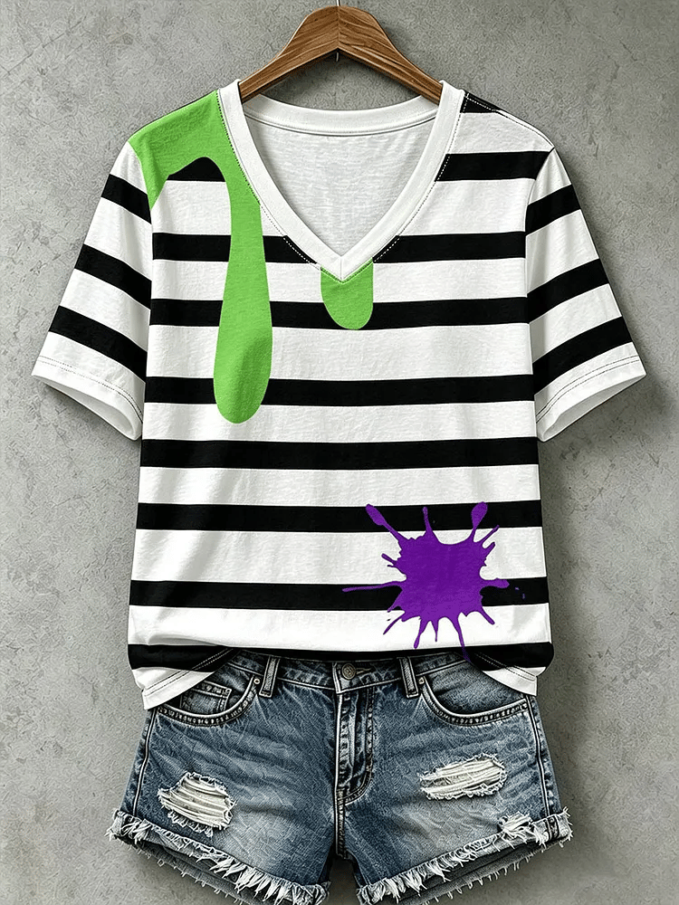 Women's Halloween Musical Inspired Printed T-shirt