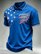 Men's 250th Independence Day Commemorative "Land Of The Free" Printed Top