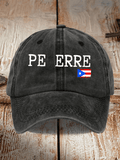 Puerto RIco Singer Boricua Decorate Printed Baseball Cap