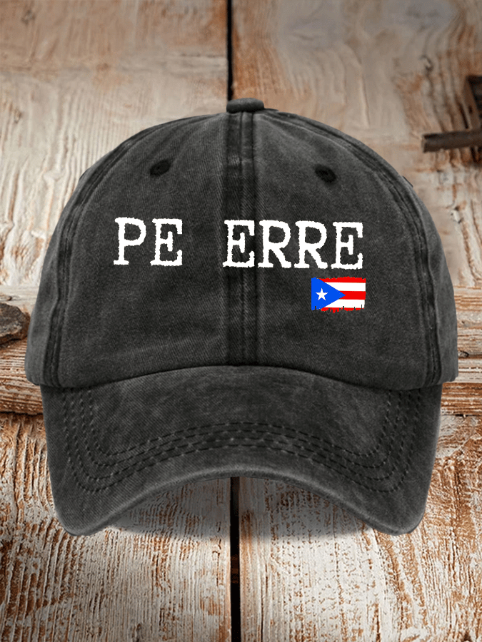 Puerto RIco Singer Boricua Decorate Printed Baseball Cap