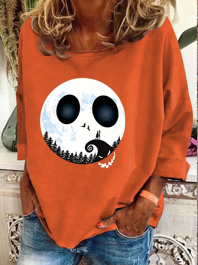 Women's Halloween crew neck sweatshirt