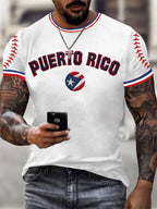 Men's Baseball Print T-Shirt