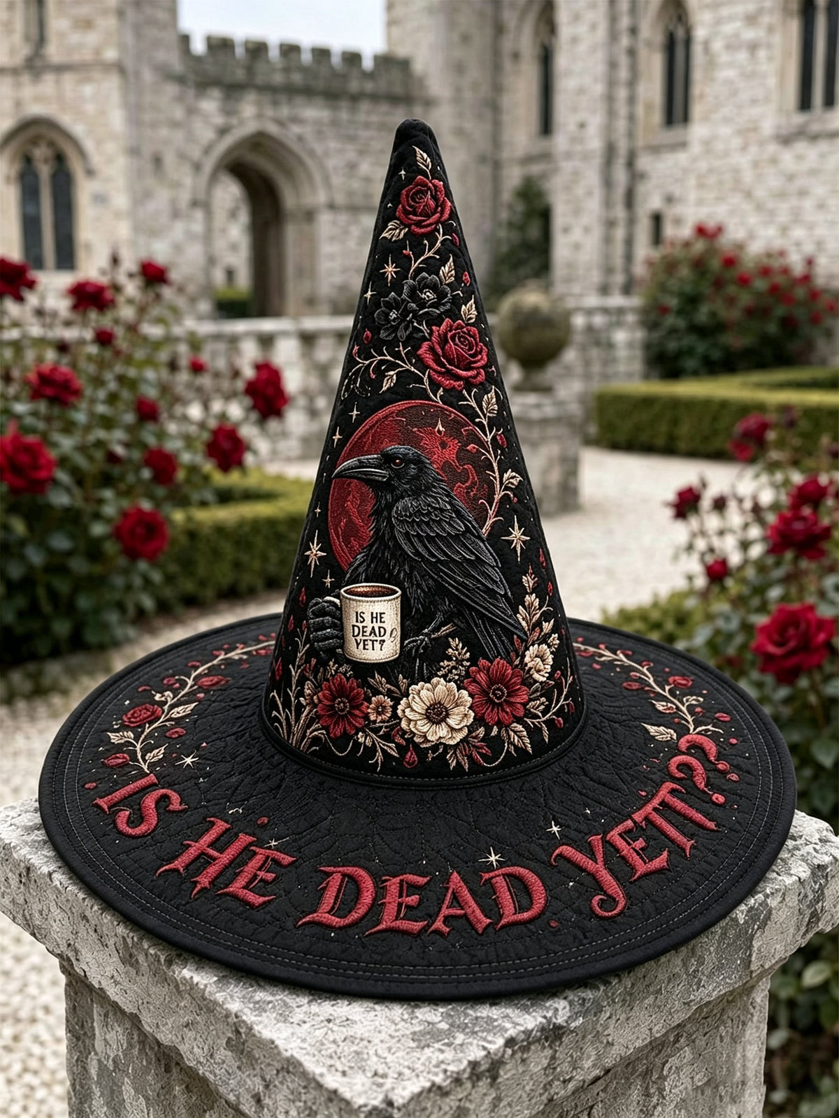 Retro Halloween Is He Dead Yet? Print Cap