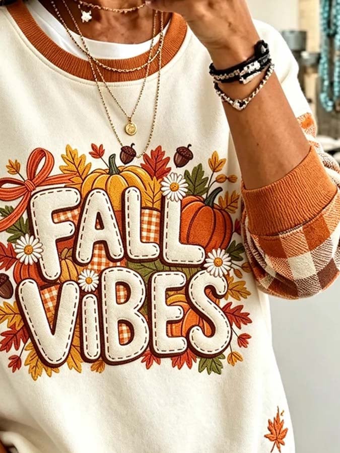 Women'S Casual Printed Sweatshirt