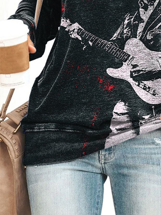 Retro I Had Been Raised On Country And Western In Missouri. But Gospel Was Great Print Sweatshirt