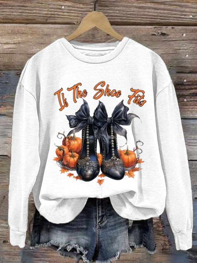 Women's Halloween Printed Casual Sweatshirt