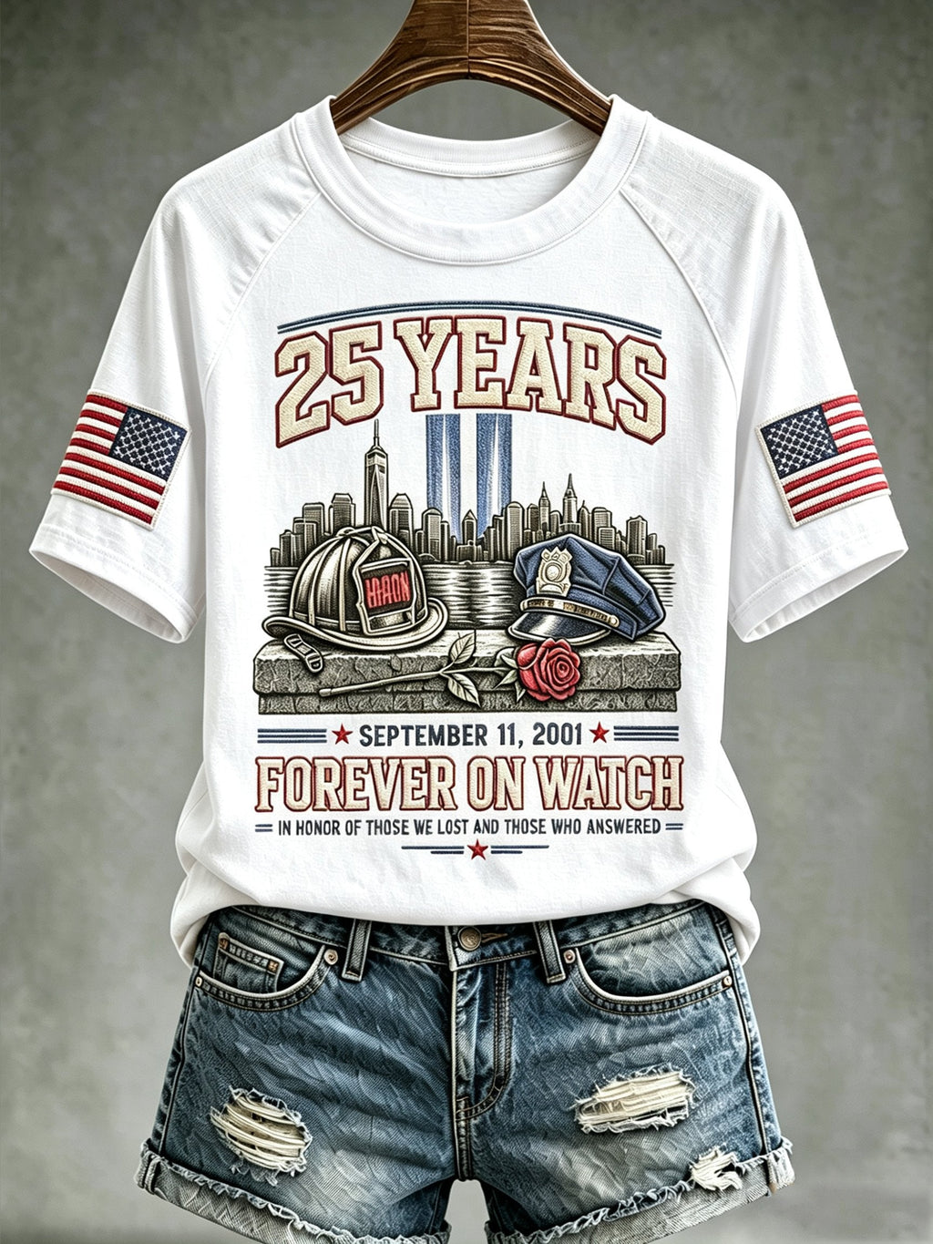 Women's 9/11 Memorial Graphic Top