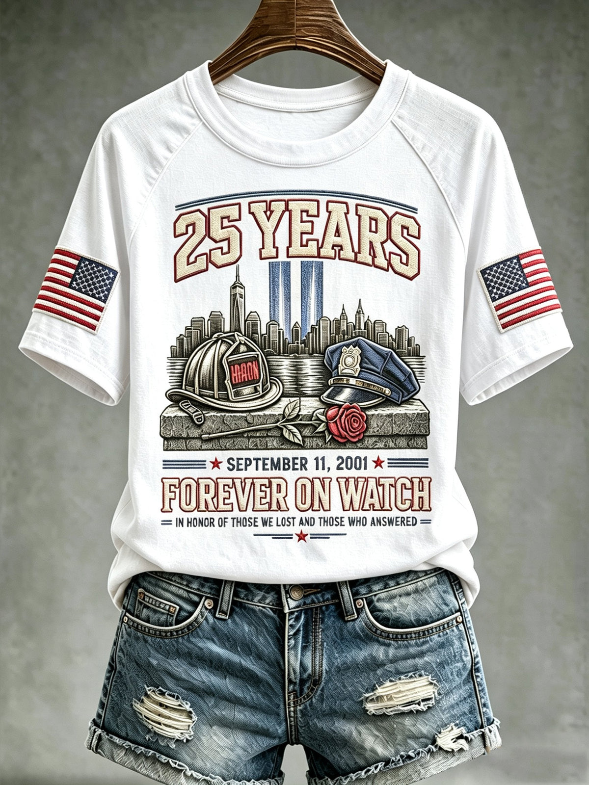 Women's 9/11 Memorial Graphic Top