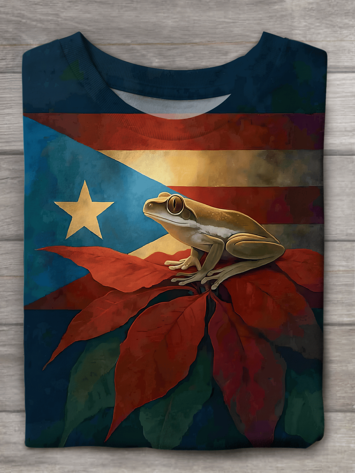 Puerto Rico Merry Christmas Printed T-shirts