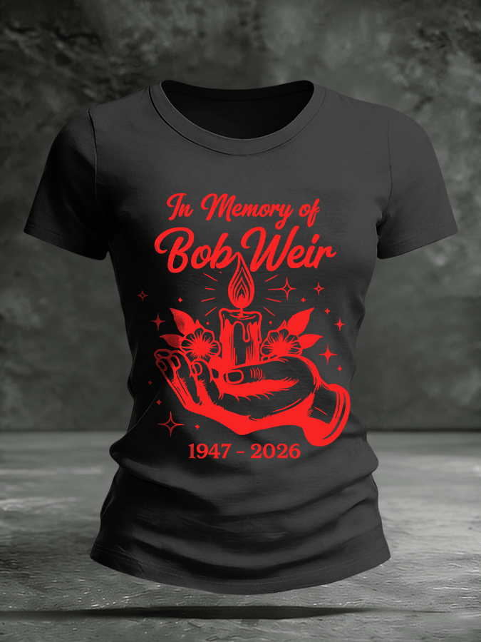 Women's Commemorative Edition Bob Weir Print Short-Sleeve T-Shirt